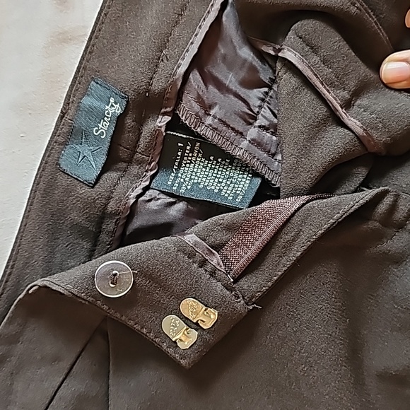 Wide leg pants, Brown. Size:1 - Picture 2 of 4